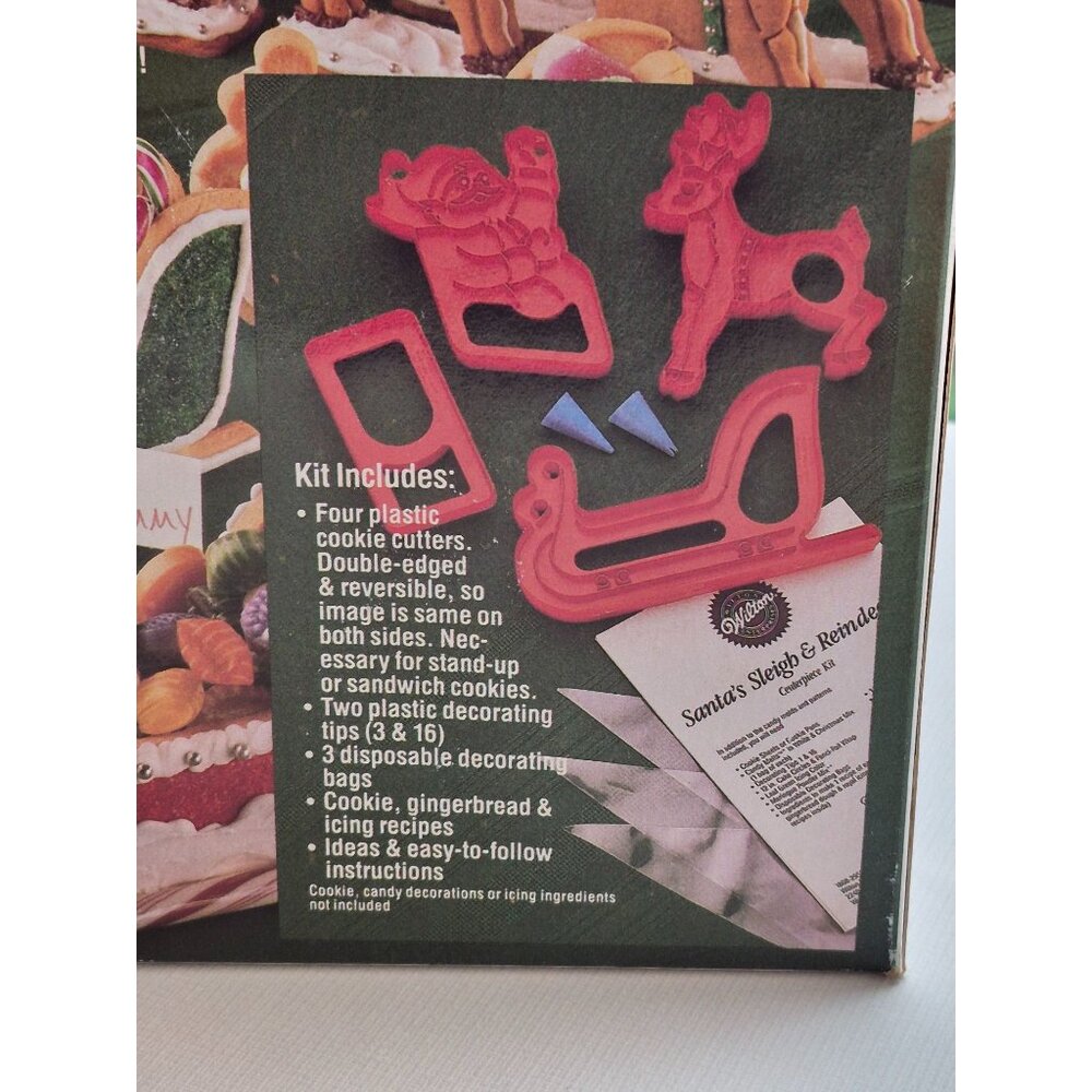 Wilton Santas Sleigh & Reindeer Cookie Kit Includes Cutters & Decorating Tools - Picture 3 of 7